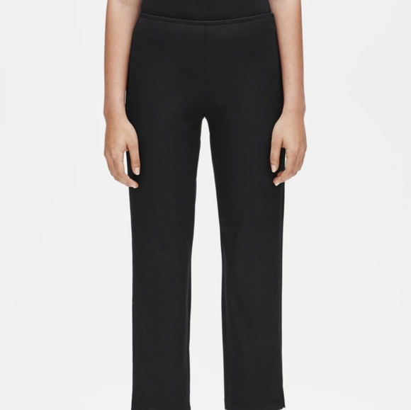 Eileen Fisher Organic Cotton Ankle Pant in Black XS NWT - Picture 2 of 12
